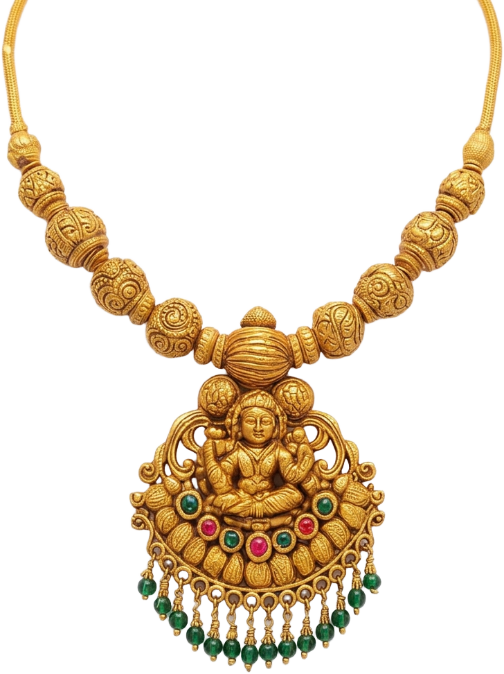 Lakshmi temple necklace